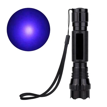 

1 PC Aluminum alloy Flashlight Led UV Flashlight Torch Light Ultra Violet Light Blacklight UV Lamp Checker Detection For Marker