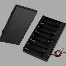 8 х АА 12 В Батарея держатель дело Box проводной on/off переключатель W крышка