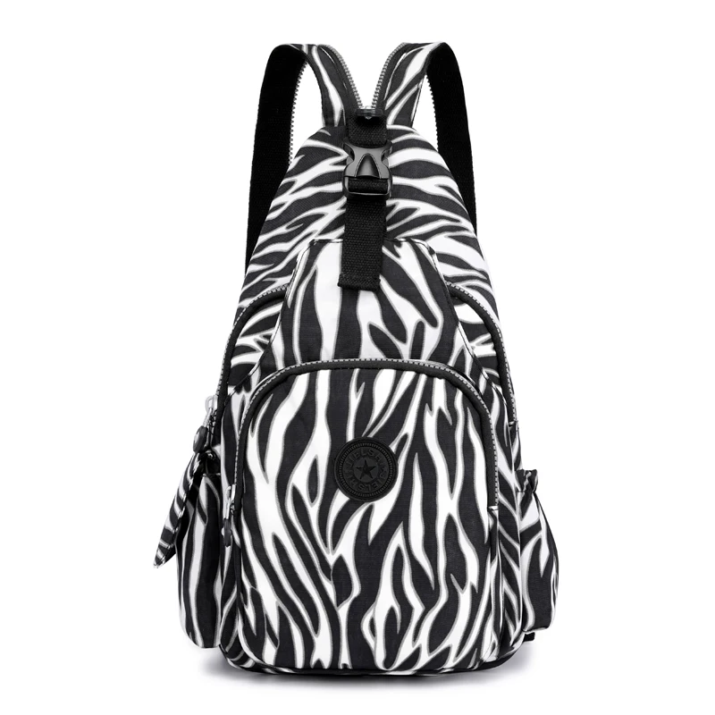 Breathable Nylon Fabric Women Daypacks Fashion Printing Large Capacity