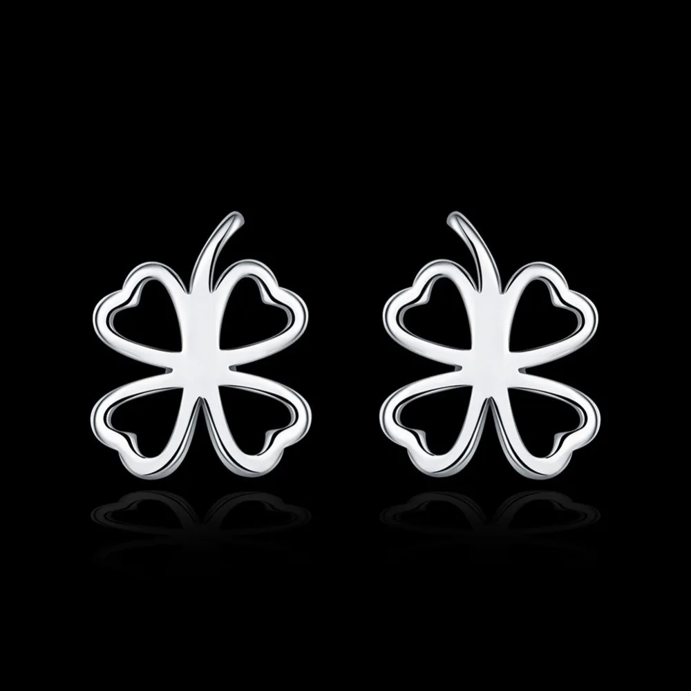 Модные ювелирные изделия серебряного цвета в виде клевера|gift block|charms for pandora