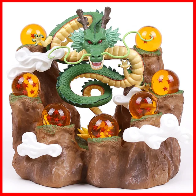 Dragon Ball Z Figure Set Shenron with Mountain Stand Crystal Dragon