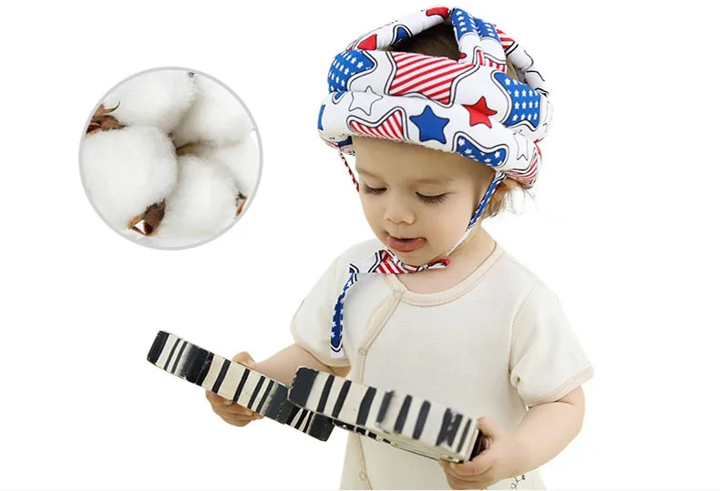 Proteção para a para a Cabeça do Bebê Anti colisão de Proteção Chapéu do Bebê Capacete de Segurança Kid Ajustável Almofada Cabeça do Bebê Caminhada Sit Infantil Anti colisão Cap Protector 3 do bebê sentar capacete de segurança infantil anti-colisão boné protetor