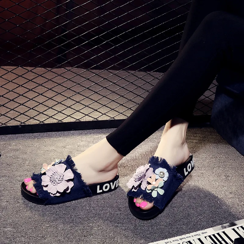2019 New Korean Summer Womens Slippers Open Toe Ladies Casual Shoes Online Shopping46