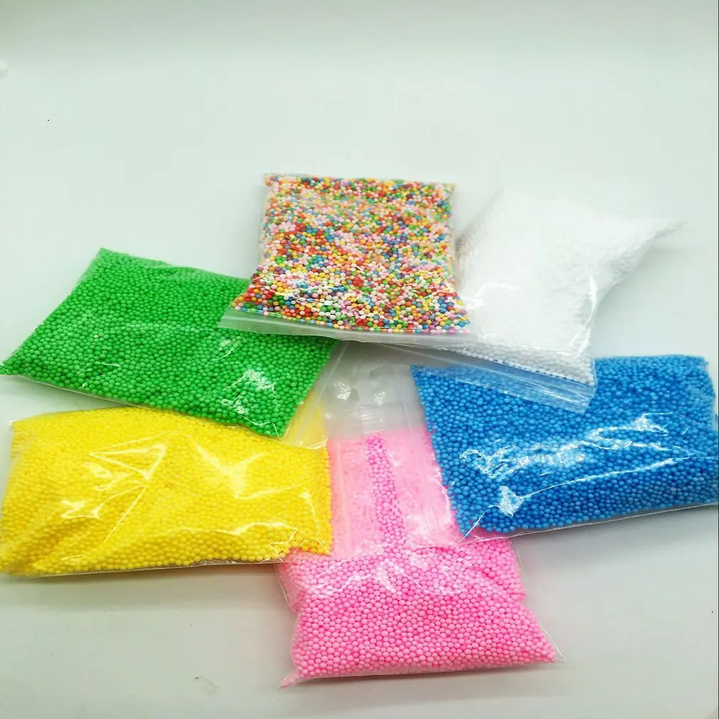 

Polystyrene Styrofoam Plastic Foam Mini Beads Ball DIY Assorted Colors Decorate Event Party Supplies Decoration