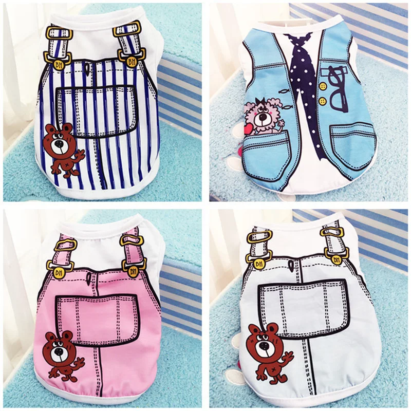 

Summer Dog t shirts Pet Dog Clothes for Small Dogs Clothing Vest t shirts Lovely Chihuahua Clothes Pet Apparel 12d30