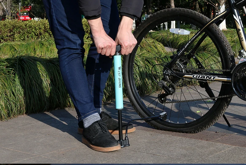 WEST BIKING велосипед этаж насос мини 120 PSI Стелл шин Надувное для велосипедов Presta Шрейдер клапан Велоспорт воздушный насос насосы