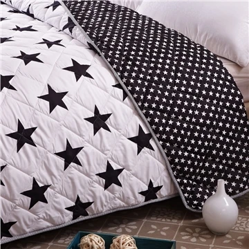 Одеяла/одеяла из 100% микрофибры черно белые одеяла с принтом звезд|comforter black|white duvet