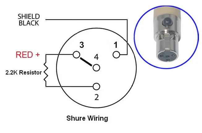 4Pin Shure_