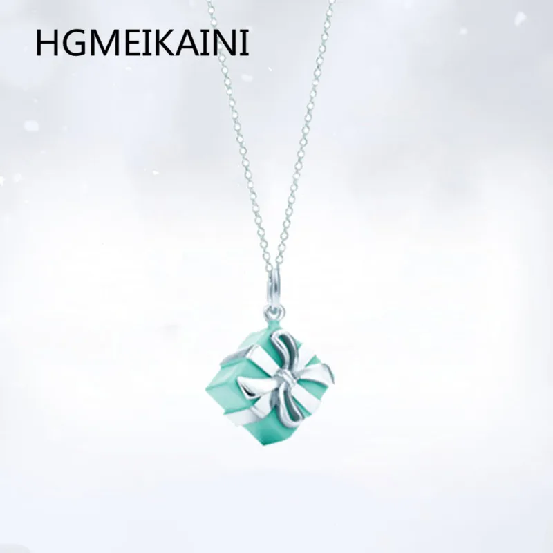 

Tiff925 sterling silver valentine's day, Christmas day birthday gift collarbone chain pendant necklace fashion charm women
