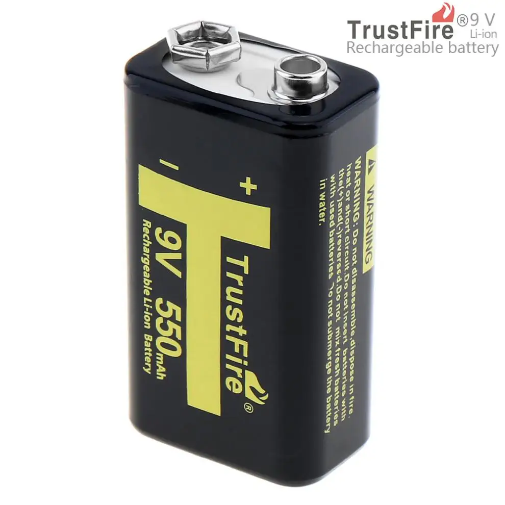 

TrustFire 9V 550mAh Li-ion Rechargeable Battery with 3A Charging Current for Multimeter / Wireless Microphone / Alarm