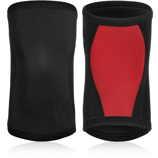 Crossfit Games Knee Support 7mm - X-Small - Black - Expand Your Movement + Cross Training Potential - Knee Sleeve black red