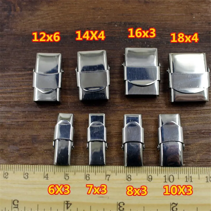10 шт./лот Нержавеющая сталь плоский кожаный шнур застежки для браслета металлический конец застежки ожерелье соединитель для производства ювелирных изделий