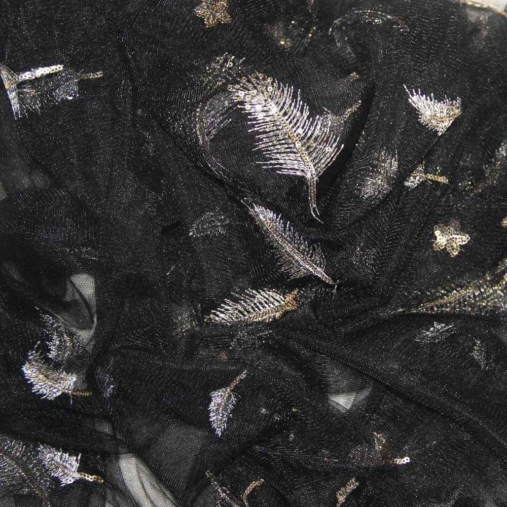 Вышитое перьями Тюлевое блестящее Сетчатое платье со звездами; Одежда для девочек; Сверкающее платье на день рождения; товары для свадебной вечеринки