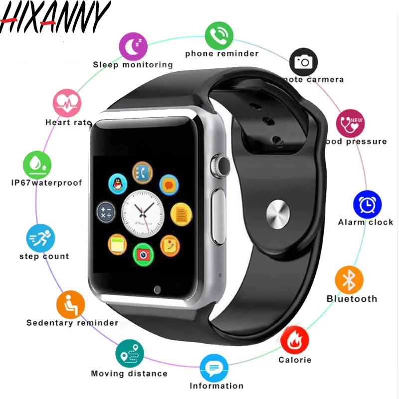 

2019 TOP Smart Watch Clock Sync Notifier Support SIM TF Card Connectivity Apple iphone Android Phone Smartwatch PK GT08 U8 M2 A1