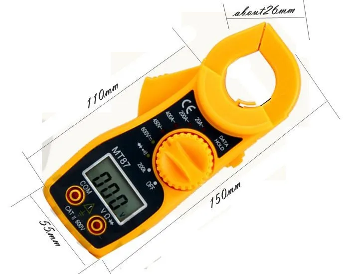 Мини Тип Цифровой клещи DT-MT87ammeter мультиметр