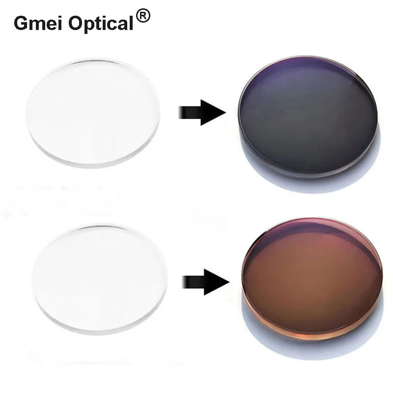 1.61 Photochromic Single Vision Prescription Optical Spectacles Lenses with Fast Color Change Performance 1.61 Photochromic Single Vision Prescription Optical Spectacles Lenses with Fast Color Change Performance