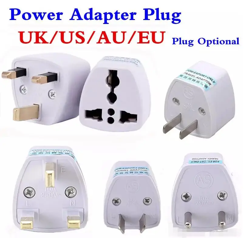 

Universal Travel Adapter EU US AU to UK AC Travel Power Plug Charger Adapter Converter 250V 10A Socket Converter White