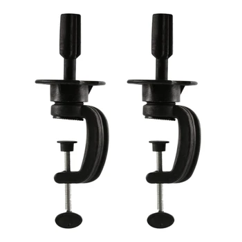 

1 Set 2 Pack Wig Mannequin Head Stand Cosmetology Manikin Stand Mannequin Head Holder Clamp Wig Head Mold Fixing Bracket