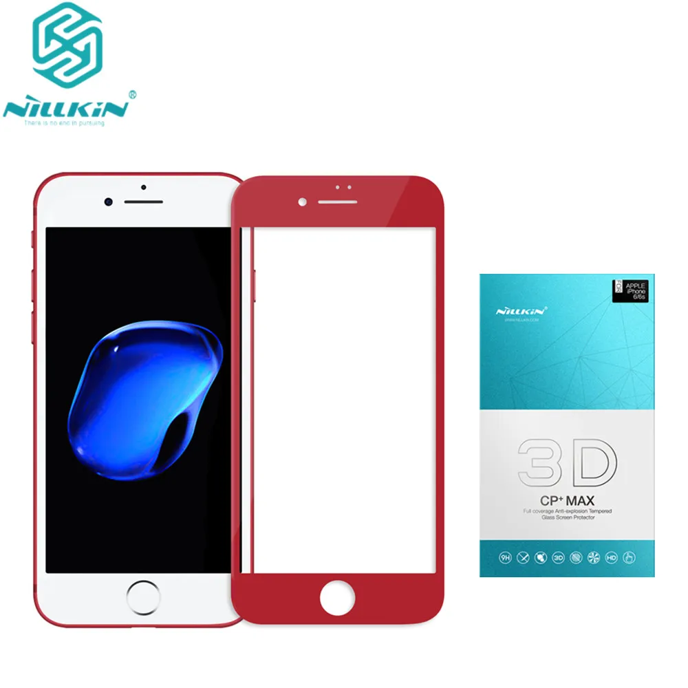 10 шт./лот оптовая продажа Nillkin для iPhone 8 plus закаленное стекло полное покрытие 3D CP +