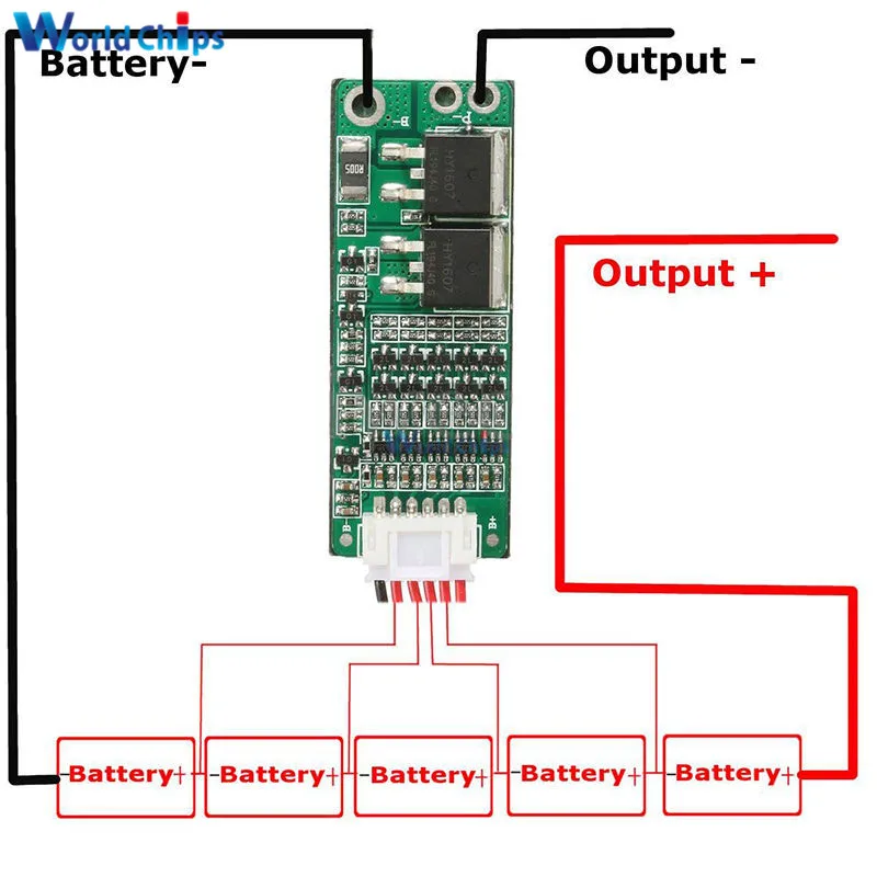 5S 15A литий-ионный Аккумулятор литиевый аккумулятор BMS 18650 Зарядное Устройство Защиты доска 18V 21V клеток защита от короткого замыкания