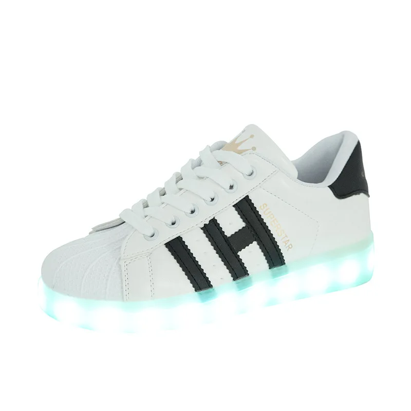 

2019 Tenis Led Shoes Glowing Sneakers for men Light Up Shoes for women Led Luminous Shoes Size 35--43 tenis infantil