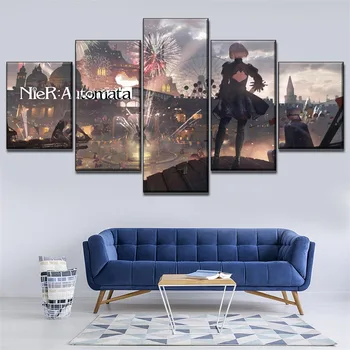 

Home Decoration Paintings Canvas Print Game NieR Automata Poster Modern Wall Art Modular Pictures Bedroom Background Framework