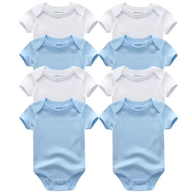 Стиль, 8 шт., детские комбинезоны, Одежда для новорожденных девочек и мальчиков, комбинезон с короткими рукавами, roupas infantis menino, комбинезоны, товары - Цвет: W14