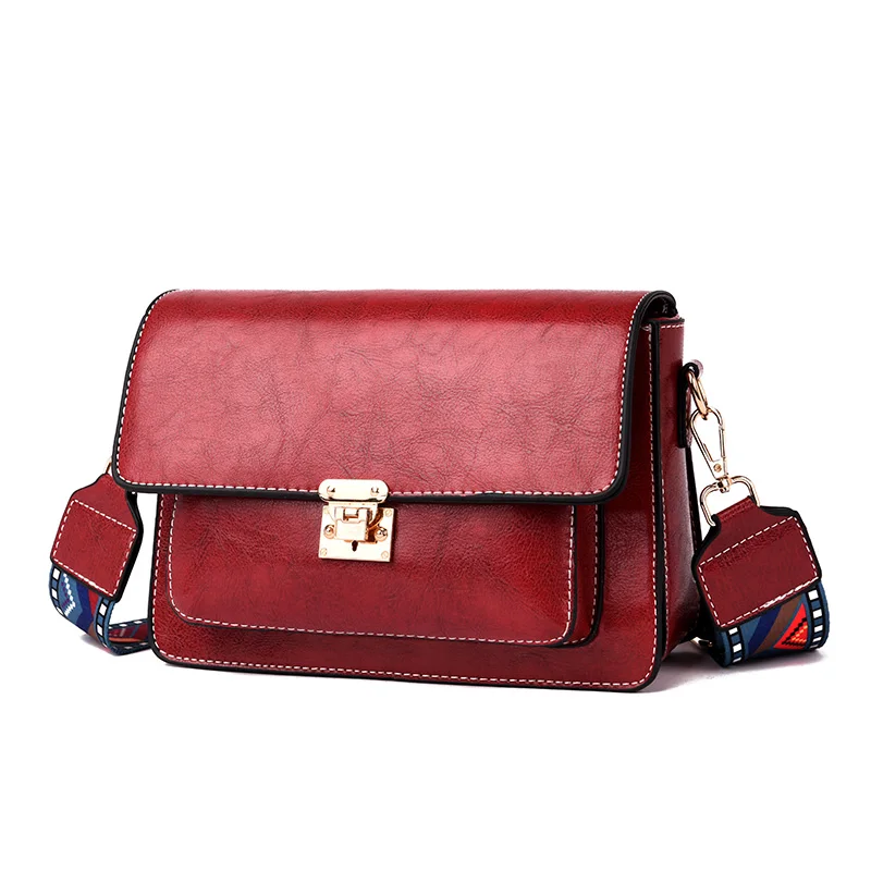 Модная женская сумка от известного бренда, роскошная женская сумка, дизайнерская сумка через плечо для женщин - Цвет: Красный