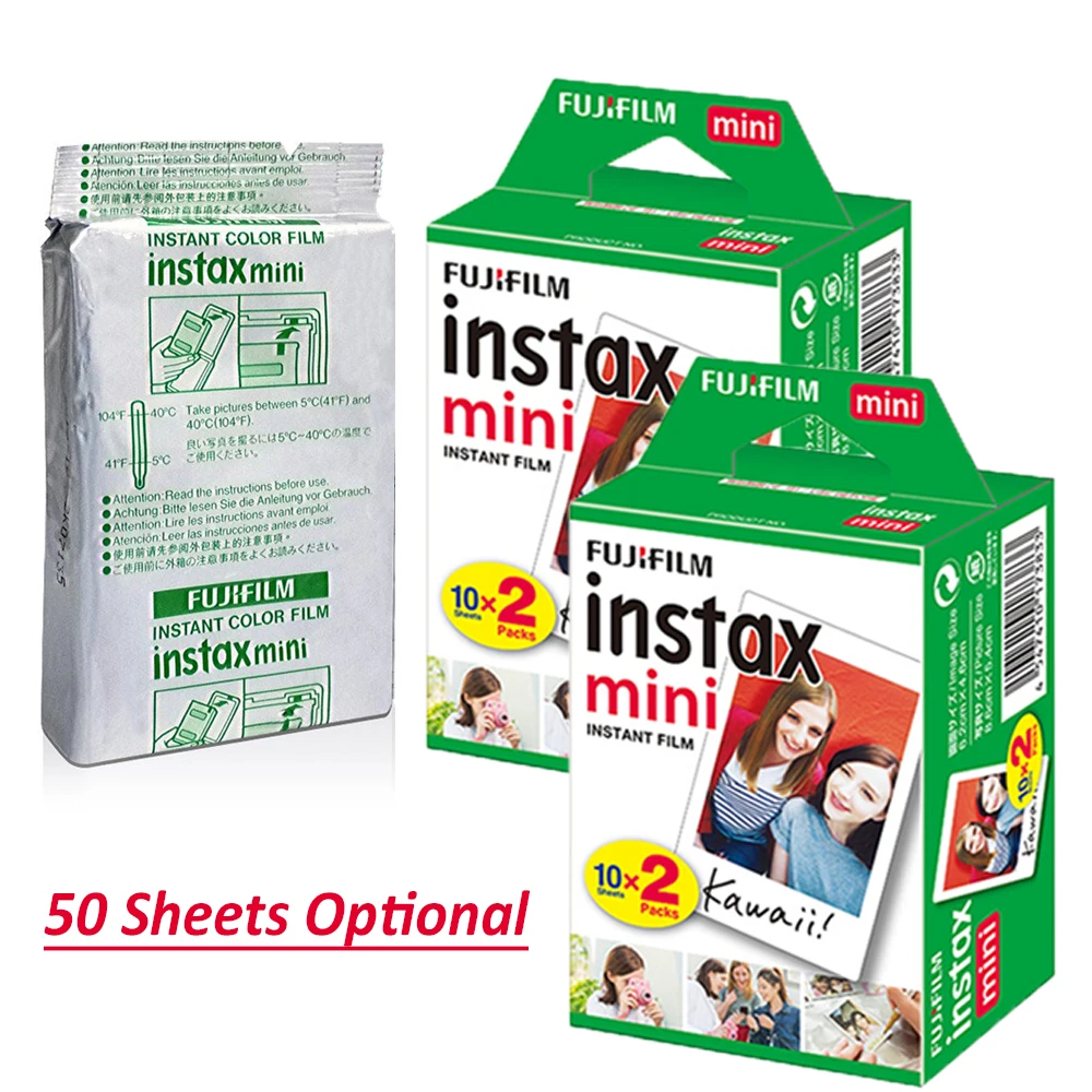 Fujifilm Instax Mini 9 только камера/с 50 листами Белая Мини пленка фото/13 в 1 комплект чехол +
