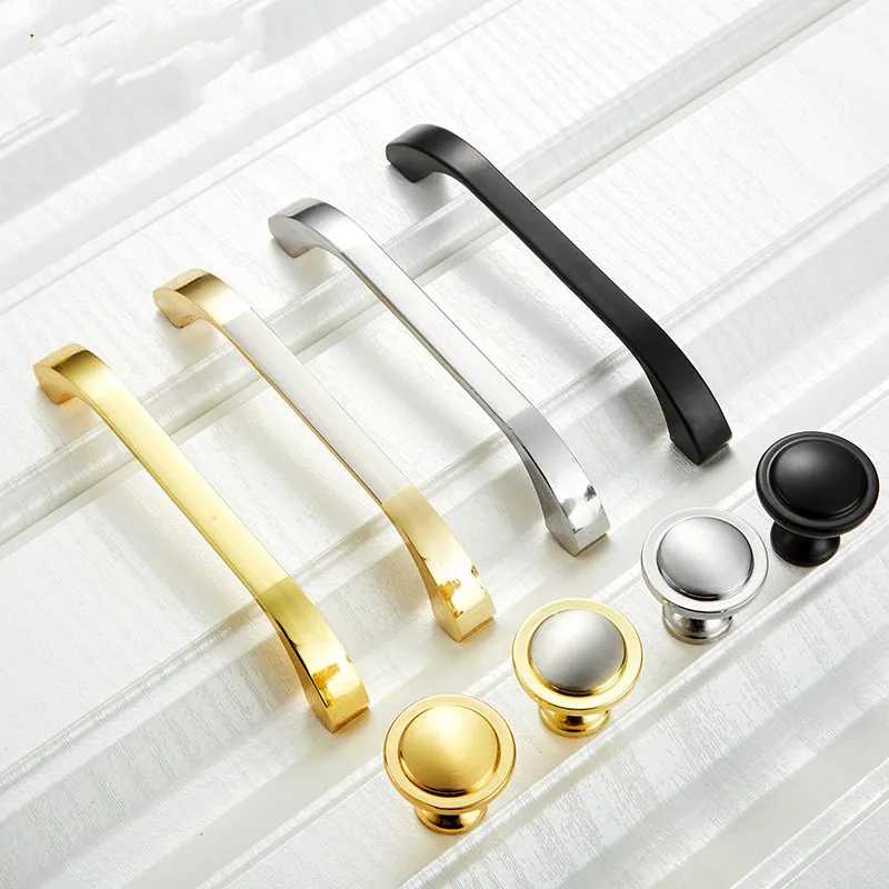 Xipeiyi Dawer Handle Black Wardrobe Door Handles Knobs Modern