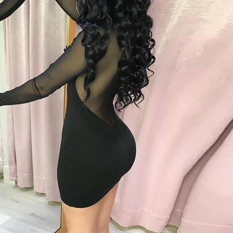 النساء شبكة زهرة زين Bodycon قصيرة اللباس الإناث أنيقة شير فستان ضيق خليط كوكتيل حزب البسيطة اللباس