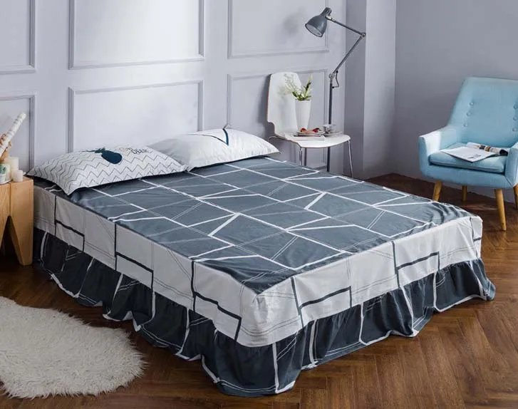 Bedding cotton 1pcs bed skirt with Elastic bandage twin full queen size Bed Cover Bed Skirt Bedspread Mattress cover