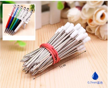 

20Pcs/lot 7CM Ballpoint Pen Refill Black Blue Rollerball Pen Refills Promotion Stationery Free Shipping