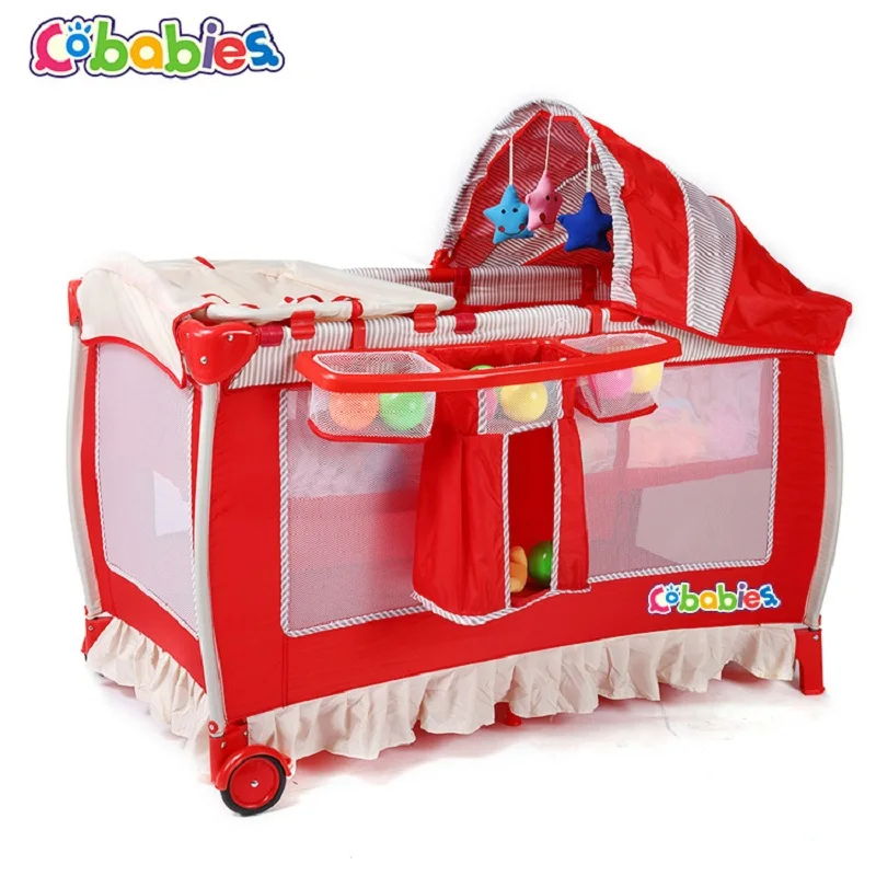 Cobabies Multifunctional Infant Bed Nets Game Wheel Bed Cribin Baby