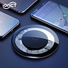 IONCT 10 Вт Qi Беспроводное зарядное устройство для iPhone X, XR, XS, Max, 8 видимых usb зарядных устройств для samsung S8, S9, Note 9, беспроводное зарядное устройство для телефона