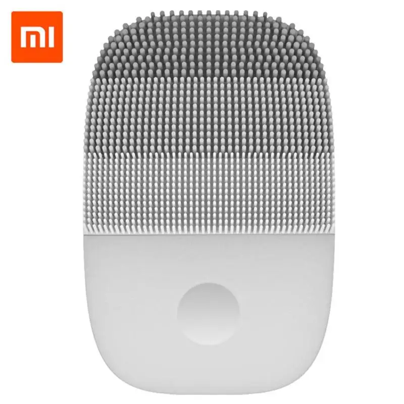 Xiaomi Youpin inFace Sonic Очищающая щетка для лица IPX7 силиконовый очиститель кожи Очищающая щетка инструмент Мягкая глубокая чистка кисти горячая распродажа - Цвет: Светло-серый