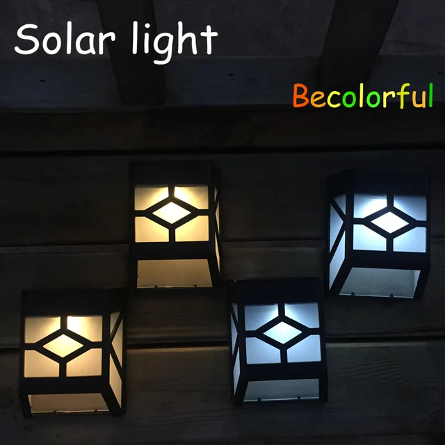 Tuindecoratie binnenplaats verlichting Solar LED licht zonne hek ... Tuindecoratie binnenplaats verlichting Solar LED licht zonne hek ...