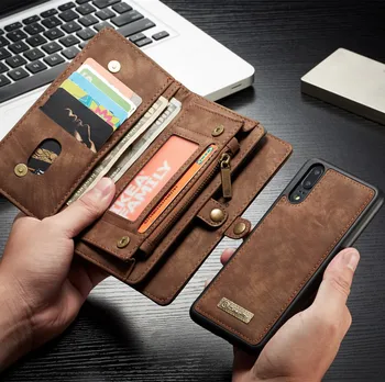 

CaseMe Multi-function Luxury Leather Phone Magnetic Case Cover For HuaWei P20 Wallet Card Holder For HuaWei P20 pro P20Lite Case