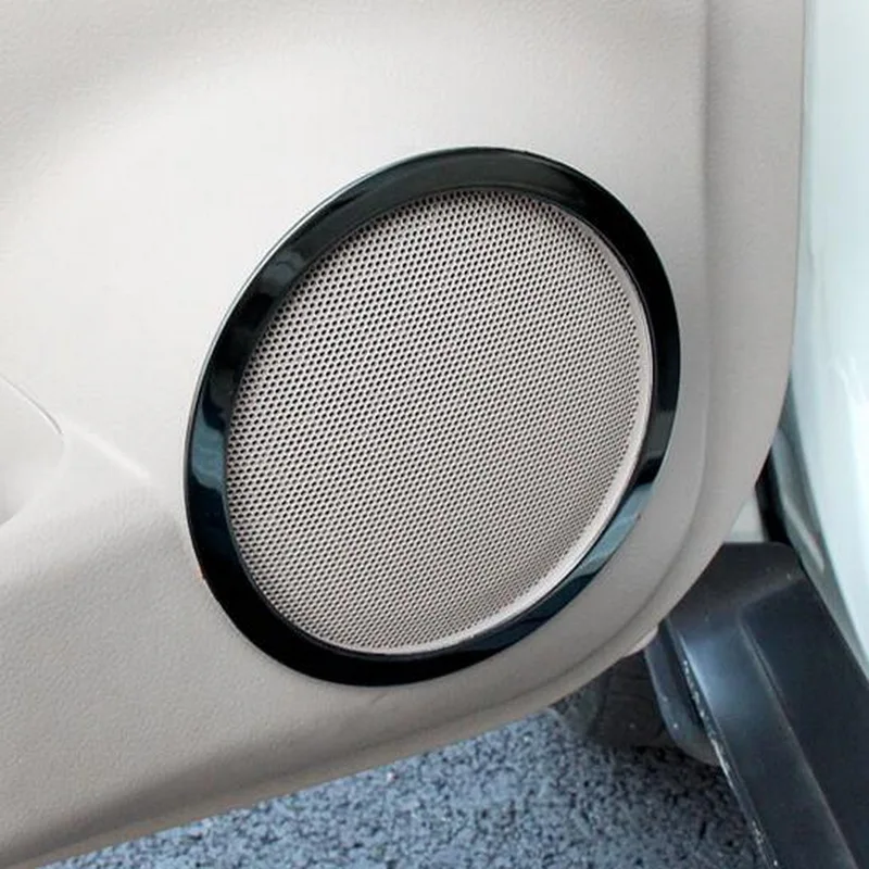 Tonlinker интерьерная Автомобильная дверная акустическая крышка наклейка s для Nissan X-Trail-19 автомобильный Стайлинг 4 шт. ABS/нержавеющая сталь крышка наклейка