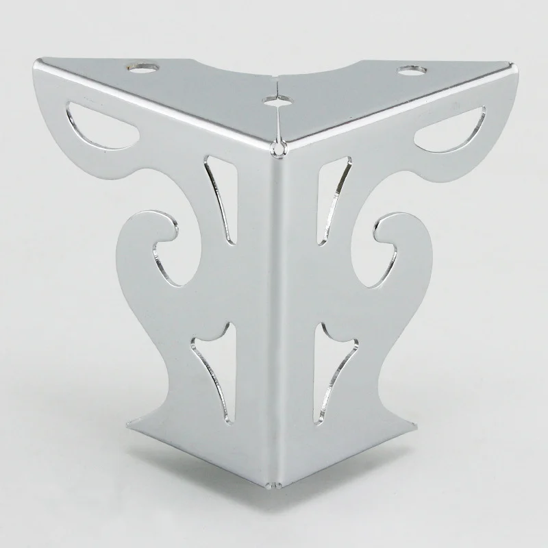 4pcs Hardware Metal Furniture Legs Hollow Sofa Foot Pattern Black for TV Cabinet Legs Support Furniture Corner Protectors Metal