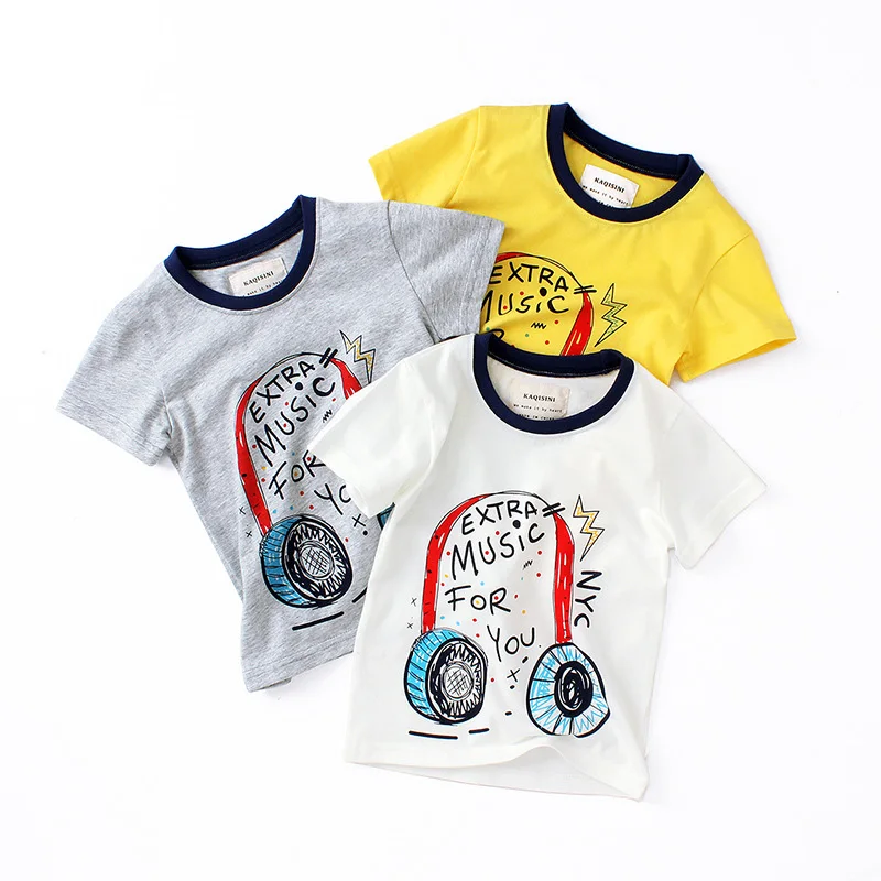 

Children T-shirts Summer 2019 Kids Cotton T-shirts For Boys Short Sleeve Tees Tops Baby Girls & Boys Summer Clothing 2-6 Years