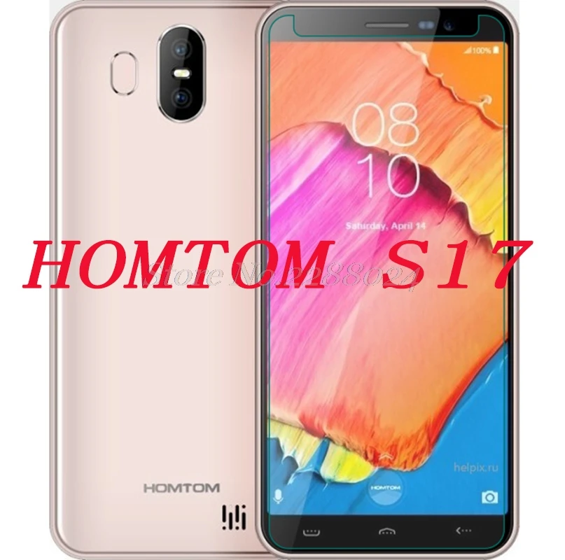 

Smartphone 9H Tempered Glass for HOMTOM S17 5.5" Explosion-proof Protective Film Screen Protector cover phone