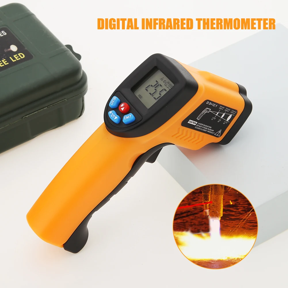 GM550-50~ 550 C цифровой инфракрасный термометр пирометр Аквариум Открытый Термодетектор термометр#35