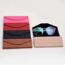 1 PC Protable Light Triangular Fold Glasses Case Eyeglass Sunglasses Protector Box 5 Colors WY2703