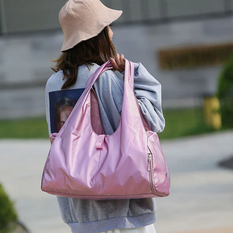 Цветная сумка для путешествий с верхней ручкой, женские водонепроницаемые сумки, сумка для путешествий, большая вместительность, ручная сумка для багажа, сумка для путешествий, XA55WB
