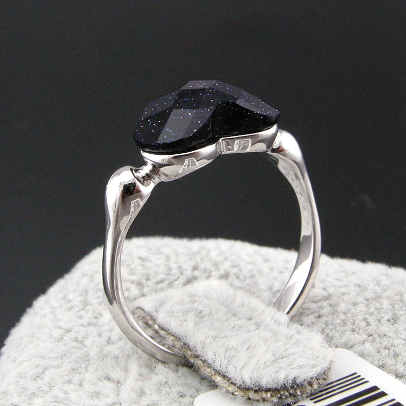 

fashion heart Star crystal gold filled Retro Style unique ring for women