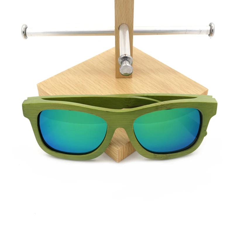 BG017c Fashion Accessory green polarized lens and green bamboo frame sunglasses BOBO BIRD   (12)