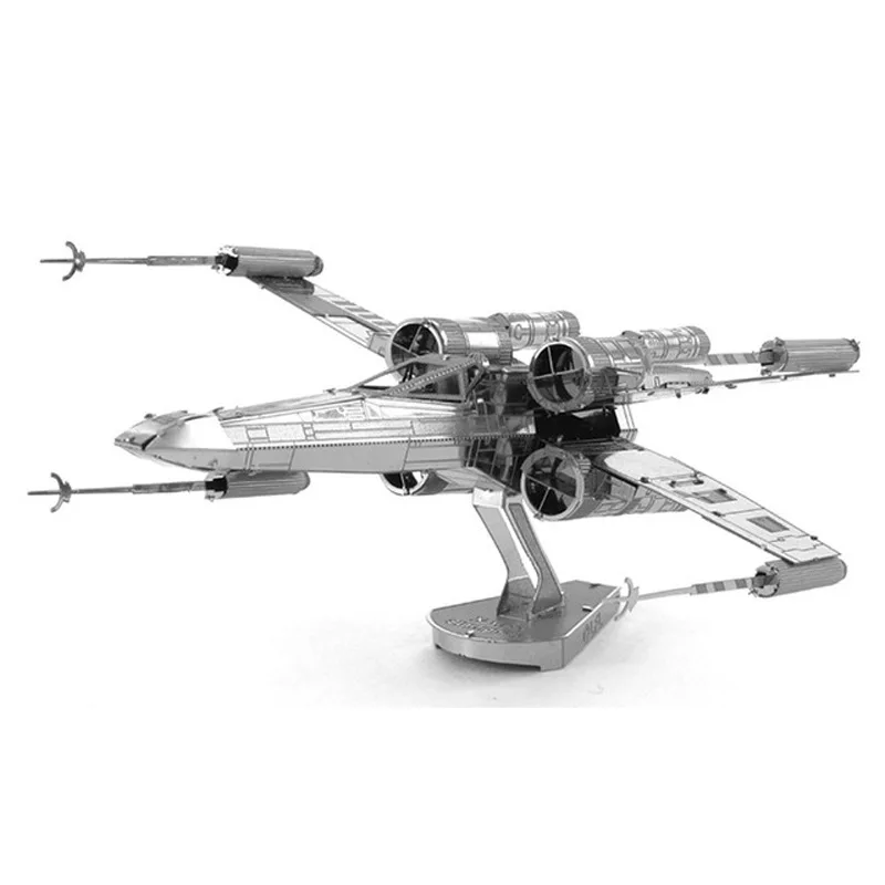 

3D DIY Metal Jigsaw Puzzle Stereoscopic Spacecraft Model Assemble Toys Mini Star Wars Series Battleship Character Model Kids Toy
