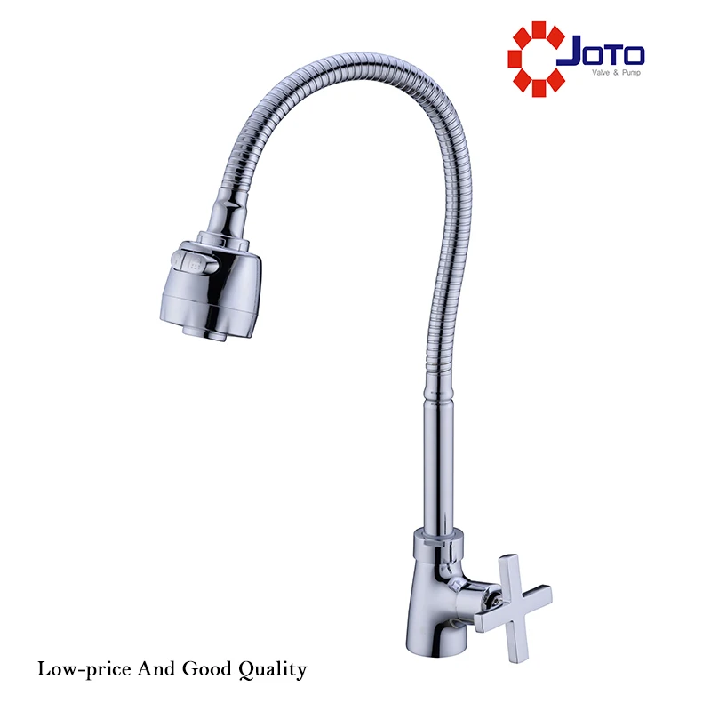 

HL-1203 Low-price And Good Quality All Copper Cross Hand Wheel Kitchen Faucet With Universal Tube