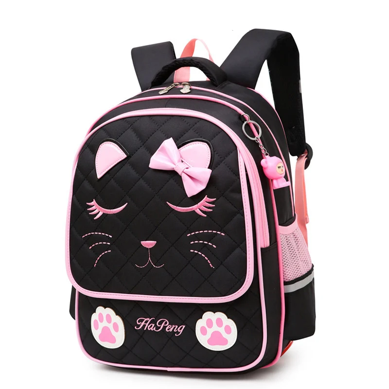 

Orthopedic Primary Backpacks For Girl Cute Cat School Bags Children Waterproof Schoolbags Lovely Shoulder for teenagers Mochila